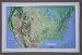 Hubbard Scientific Raised Relief Map K-US2617 U.S. NCR Series, 26 Inch x 17 Inch Main...