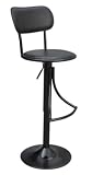 Milano Black Swivel Bar Kitchen Breakfast Stool