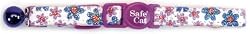 Flower Frenzy Cat Collar, 3/8-Inch Wide, Adjustable 8-12, Purple