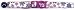 Flower Frenzy Cat Collar, 3/8-Inch Wide, Adjustable 8-12, Purple