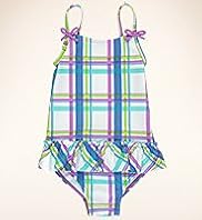 Checked Bow Swimsuit