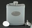 White Pearl Liquor Flask 6oz (Engravable)