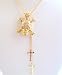 Bling Gold Skull Pendant Necklace w/ Cross Dangling Necklace 26 Inches Gold Chain Necklace (BRAND NEW)