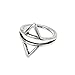 Banggood 6 Pcs Different Geometric Arrow Moon Statement Midi Rings Set Girls Gifts