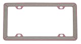 Diamond Dust Pink Powder Metallic Car Truck SUV ABS License Plate Frame