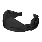 Wide Satin Headband - White