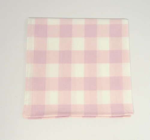 100% Cotton Mauve Huge Gingham Plaid Pocket Square