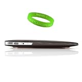 Custom Fit Two Piece Hard Cover For 13.3 Inch MacBook Air (MC965ZP/A, MC966ZP/A) Clear Satin Smoke + VanGoddy Live*Laugh*Love Wristband