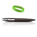 Custom Fit Two Piece Hard Cover For 13.3 Inch MacBook Air (MC965ZP/A, MC966ZP/A) Clear Satin Smoke + VanGoddy Live*Laugh*Love Wristband