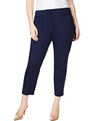 Cotton Rich Straight Leg 7/8 Trousers