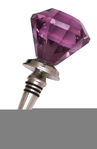 Amethyst Door Knob Bottle Stopper