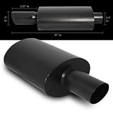 Universal 2.5 Inlet 3 Slant Black Tip Muffler by RS Type