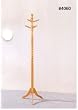 Oak Finish Wood Coat Rack Stand w/Southwest Style
