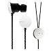 Nixon Wire Mic iphone Headphone Black HP, One Size