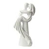Brautpaar: Hochzeitspaar, 10 cm, wei�, moderner Stil, Polyresin