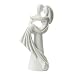 Brautpaar: Hochzeitspaar, 10 cm, wei�, moderner Stil, Polyresin