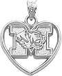 Sterling Silver University of Michigan Wolverines Charm