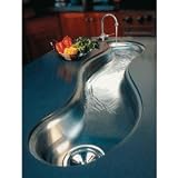Elkay MYSTIC5014 Mystic 51-Inch by 13-15/16-Inch Stainless Steel Single Bowl Undermount Bar Sink with Drain, Lustrous Satin Finish