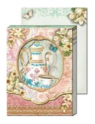 Punch Studio Die-Cut Window Pocket Note Pads-Tea Time 59668