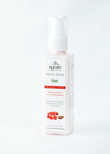 Facial Glow Moisturizing Lotion with Sweet Almond Oil, Cocoa Butter, Essential Oils of Lavender, Raspberry, Rose and Geranium, Certified Organic, Vegan and Paraben-free