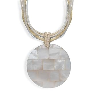 Multistrand Fashion Necklace with Shell