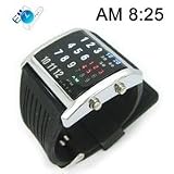 Montre &agrave; LED Keypad bracelet noir