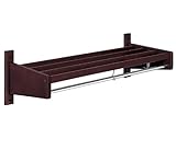present Wallmount Coat Rack 3' Wide Cherry