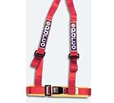 Sparco (04608BVNR 2 INC) Tuning Seat Belt Harnesses - 2 INCH 3PT BOLT-IN Black