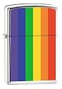 Zippo Lighter - Gay Lesbian Rainbow Pride Flag