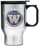 Washington Huskies Stainless Steel Travel Mug