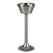 Ex-Cell Kaiser 501 CPDR-FLIP Stainless Steel Pedestal Smoking Urn with Removable Flip Top, 10" Diameter x 22" Height, Chrome