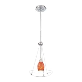 Thomas Lighting Helios Brushed Nickel Bowl Pendnat by Thomas Lighting