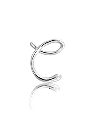 Bling Jewelry Sterling Silver Letter C Script Initial Pendant 18 inches