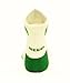 NCAA Oregon Ducks Men's Heel Toe Quarter Socks, White/Green
