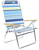 4 position Aluminum Padded Beach Chair - Multi Stripe by Copa