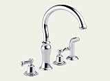Delta Select 62301-PCLHP Stratford Classic Two Handle Kitchen Faucet No Handles W/ Side Spray, Chrom