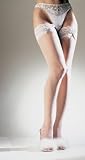 Sheer Lace Top Thigh High Stockings