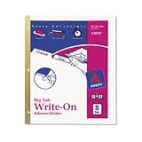 Avery Big Tab Write-On Dividers, 8-Tab Set (23079)
