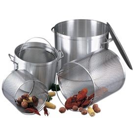 12 Qt. Stock Pot W/ Lid And Aluminum Basket
