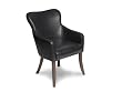 SEVEN Game Tables S201 Rearden Leather Club Chair (Charcoal)