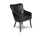 SEVEN Game Tables S201 Rearden Leather Club Chair (Charcoal)