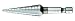 Makita 711492-A High Speed Steel Step Drill Bit, 1/8-to-1/2-Inch