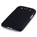 NERO CUSTODIA COVER RIVESTITO DI GOMMA RIGIDA PER SAMSUNG i9300 GALAXY S3, CONFEZIONE QUBITS