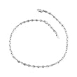 10K White Gold Twisted Mariner Anklet