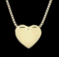 Pet Cremation Jewelry: Slide Heart: double or single chamber