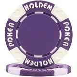 100 Suit Holdem Poker Chips - Purple