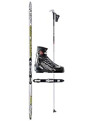 Sports: Fischer SC Skate Cross Country Ski Package (Skate Skis, Boots, Bindings, Poles) - Fischer