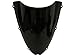 Areyourshop Windshield WindScreen Double Bubble for Kawasaki ZX6R 2005-2008, ZX10R 2006-2007 (Black)