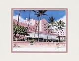 FLORAL PRINTS ROYAL HAWAIIAN BEACH SCENE - HAWAII DECOR