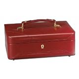 Ragar Red British Travel Jewelry Case